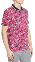 Thumbnail for your product : Ted Baker Men's Legolf Leaf Print Golf Polo