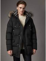Thumbnail for your product : Burberry Detachable Raccoon Fur Trim Hood Down-filled Parka