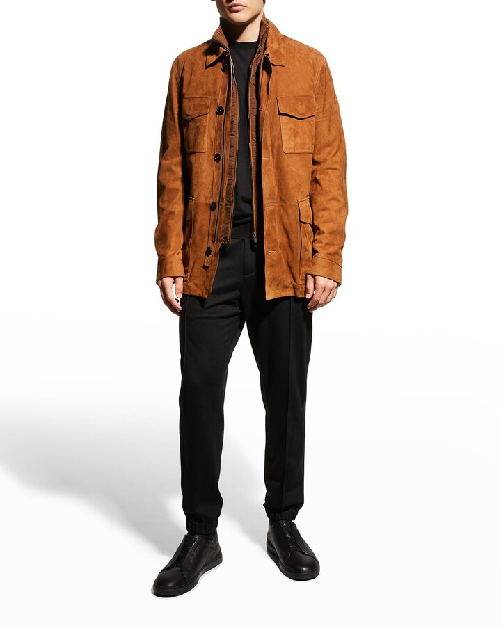zegna suede jacket