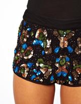 Thumbnail for your product : ASOS Shorts in Camo Sequin
