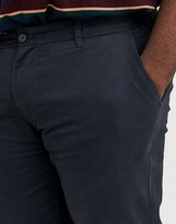 Thumbnail for your product : Burton Menswear Big & Tall tapered chinos in navy
