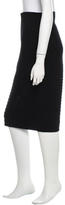 Thumbnail for your product : Iris von Arnim Stretch Knit Knee-Length Skirt