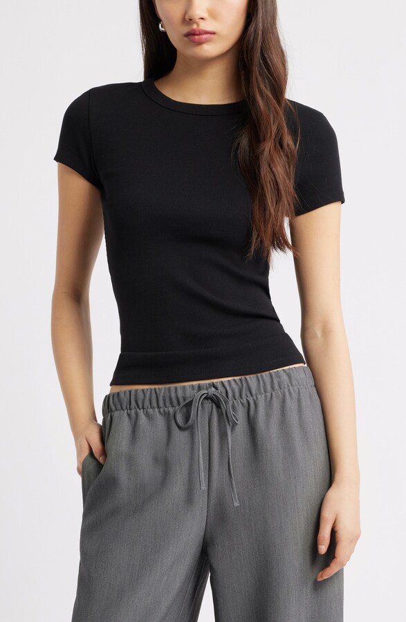 Open Edit Rib Short Sleeve Shirt