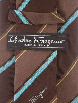 Ferragamo Striped Silk Tie