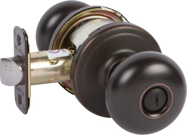 Delaney Hardware Aubryn Tuscany Bronze Privacy Bed/Bath Door Knob