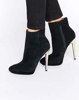 Gold Heel Ankle Boot - ShopStyle