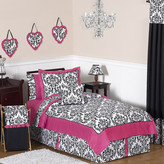Thumbnail for your product : JoJo Designs Sweet Isabella Hot Pink, Black and White 4 Piece Twin Bedding Set