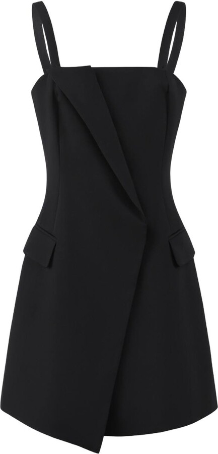 Urbanic Asymmetric Blazer Dress - Black