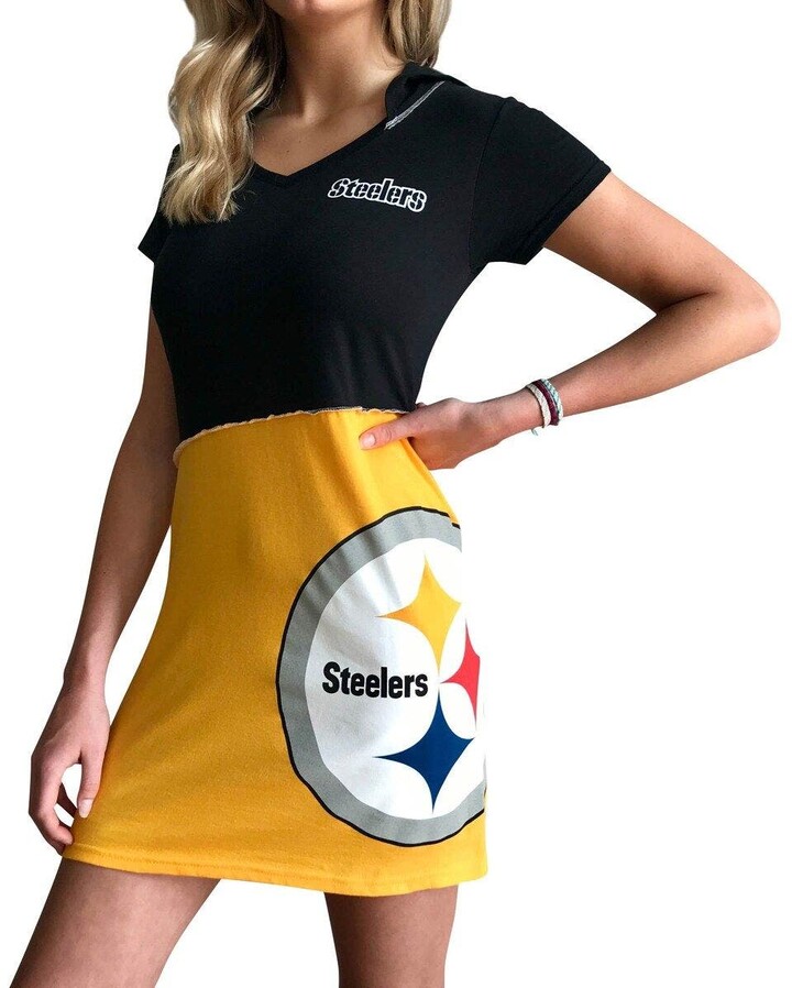 Women's Refried Apparel Black/Gold Pittsburgh Steelers Sustainable