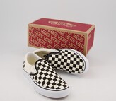 Thumbnail for your product : Vans Classic Slip On Trainers Black White Check