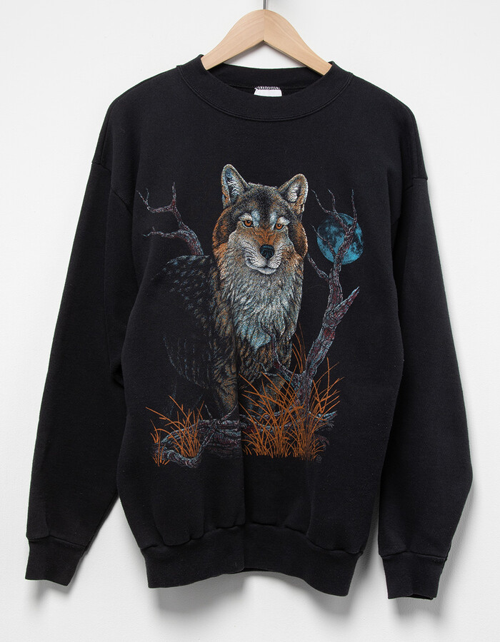 RESTORED by TILLYS Mens Vintage Wolf Sweatshirt ShopStyle