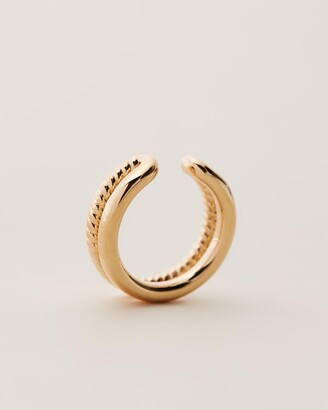 Orelia London - Women's Gold Ear Cuffs - Double Ear Cuff - Size One Size at The Iconic