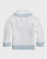 Thumbnail for your product : Ralph Lauren Kids Boy's Shawl Neck Cable Knit Cardigan, Size 3M-24M