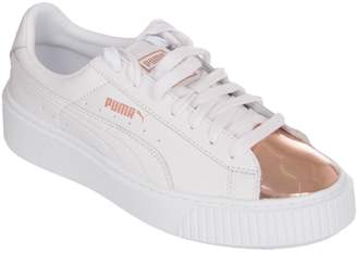 Puma Metallic Toe Lace-up Sneakers