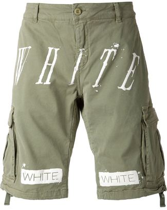 OFF-WHITE striped cargo shorts
