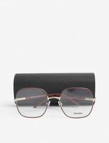Thumbnail for your product : Prada PR56WV square-frame metal glasses