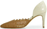 Thumbnail for your product : Alexandre Birman 1368006 - Woven Python D'orsay
