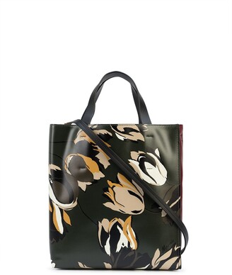 Marni Floral-Print Shopper Tote Bag
