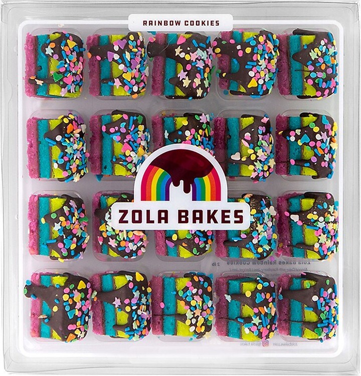 Zola Bakes Rainbow Cookies Chocolate Hazelnut Filling With Dark
