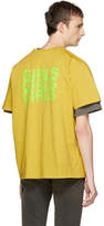 Thumbnail for your product : Second/Layer Yellow Shattered Logo T-Shirt