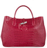 Thumbnail for your product : Hortensia Longchamp Roseau Croco tote