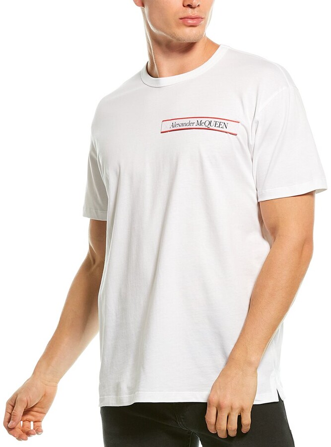 Alexander McQueen Logo Tape T-Shirt - ShopStyle