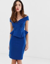 Thumbnail for your product : City Goddess City Goddess pencil dress with peplum detail