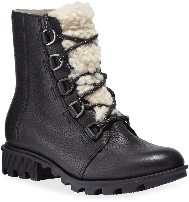 sorel phoenix waterproof nubuck combat boots