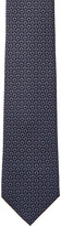 Thumbnail for your product : Ferragamo Navy & Grey Gancini Silk Tie