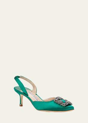 Manolo Blahnik Women's Green Pumps | ShopStyle