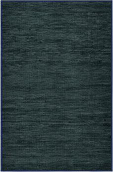 Hokku Designs Machine Washable Solid Blue Area Rug