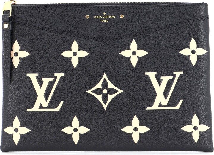 Louis Vuitton Daily Pouch Bicolor Monogram Empreinte Giant Black