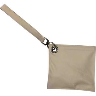 Loewe White Leather Clutch Bag