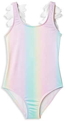 Little Girls & Girls Honey One-Piece Long-Sleeve Swimsuit Saks Fifth Avenue Girls Clothing Shirts Long sleeved Shirts 