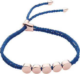 Monica Vinader Women's Linear Bead 18ct Rose-Gold Vermeil Friendship Bracelet