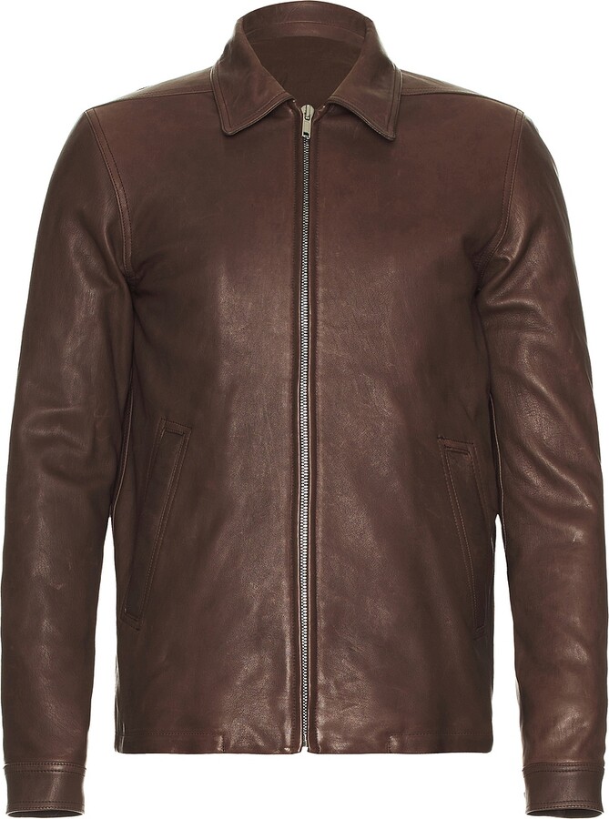 Rick Owens Brad Jacket in Chocolate
