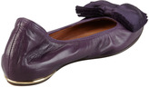 Thumbnail for your product : Lanvin Satin Bow-Toe Ballerina Flat, Royal