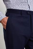 Thumbnail for your product : Moss Esq. Regular Fit Navy Blue Semi Plain Trouser
