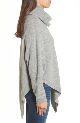 Halogen Petite Women's Wool And Cashmere Poncho