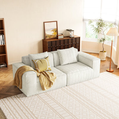 Everly Quinn Modular Sofa Can Be Converted Into An Oversized Sofa Bed Sofa Set Flexible Configuration