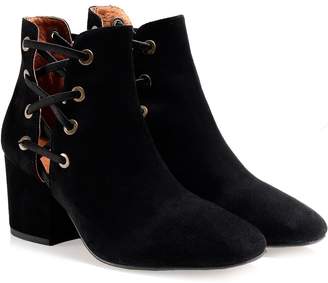 H By Hudson Suede Kris Ankle Boots