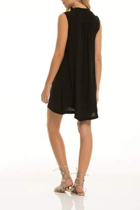 Elan International Black Lace-Up Dress