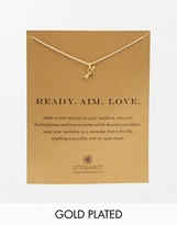 Thumbnail for your product : Dogeared Gold Plated Ready. Aim. Love Arrow Heart Necklace