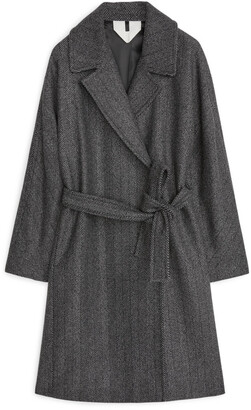 arket belted wool coat