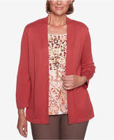 Thumbnail for your product : Alfred Dunner Sunset Canyon Paisley-Print Layered-Look Necklace Top