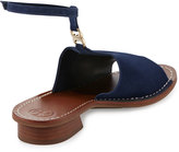 Thumbnail for your product : Tory Burch Gemini Link Ankle-Wrap Sandal, Royal Navy