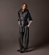 Thumbnail for your product : Michael Kors Collection Glendplaid Stretch-Flannel Wide-Leg Pants