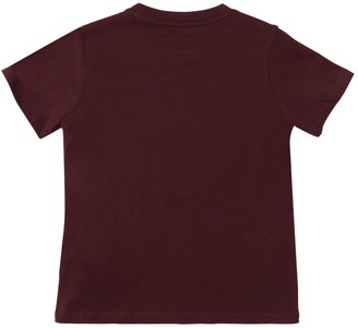 Emporio Armani Flocked Logo Cotton Jersey T-shirt