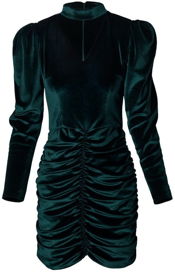 Long Green Velvet Dress | Shop the ...