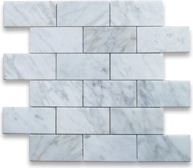 Stone & Tile Shoppe Inc. Marble Brick Joint Mosaic Wall & Floor Tile